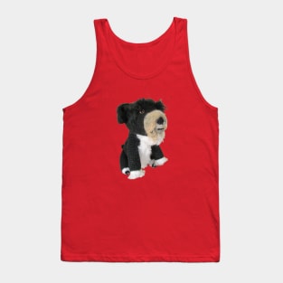 Black and White Dog Doll Tank Top